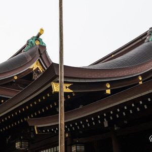 2026-02-11 - Mooie details in het dak van de tempel<br/>Meiji Jingu tempel - Tokio - Japan<br/>Canon EOS R5m2 - 47 mm - f/8.0, 1/80 sec, ISO 400