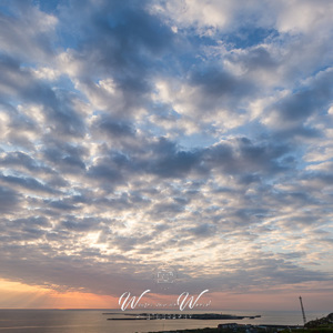 2014-04-30 - Uitzicht op Düne bij zonsopkomst<br/>Strand noordkant - Helgoland - Duitsland<br/>Canon EOS 7D - 16 mm - f/8.0, 1/160 sec, ISO 200
